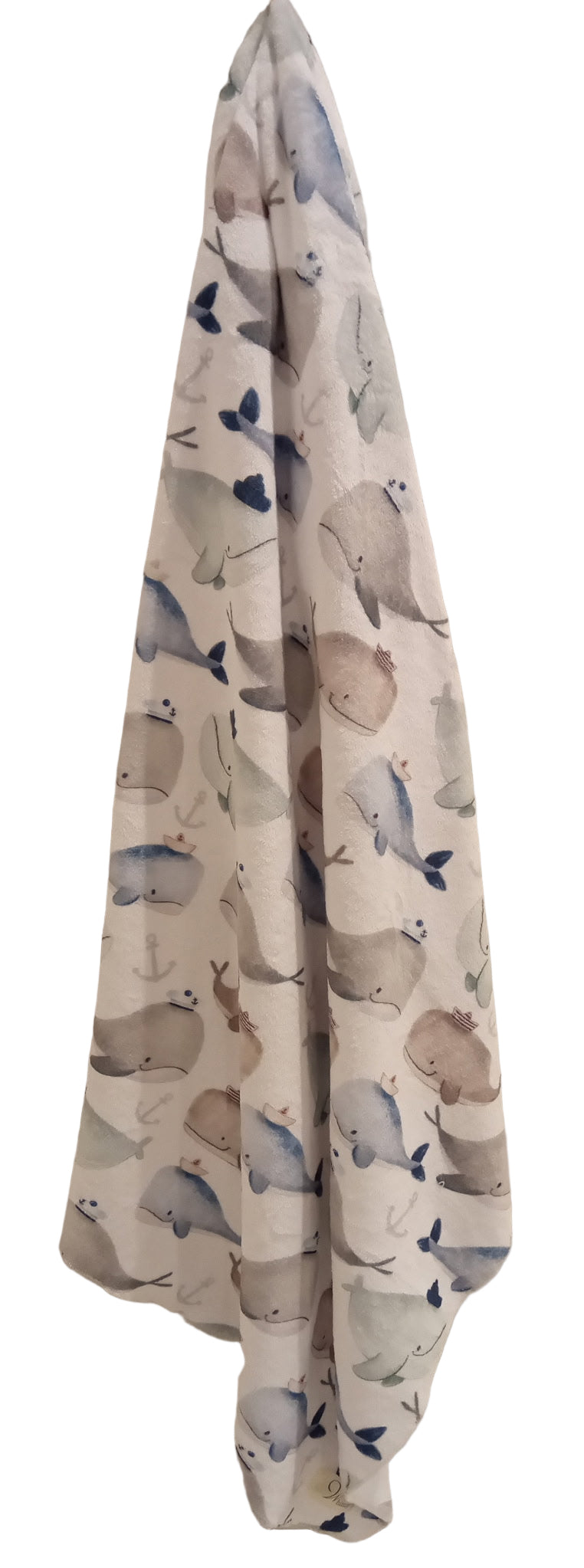 Nautical Whale Blanket for Stroller