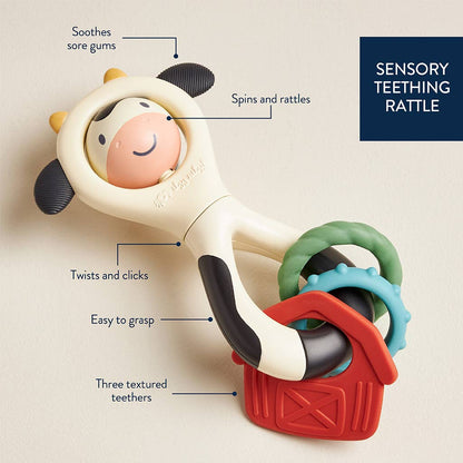 Cow Spinner, Teether and Rattle in One