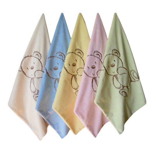 Bear Embroidered Baby Blanket