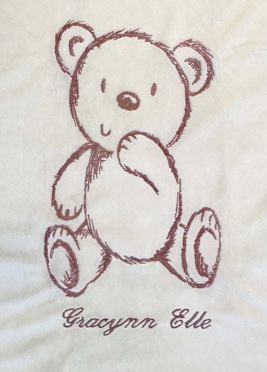 Baby Blanket | Lion Embroidered