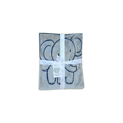 Elephant Embroidered Baby Blanket for Stroller