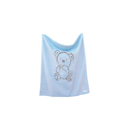 Bear Embroidered Blanket for Stroller