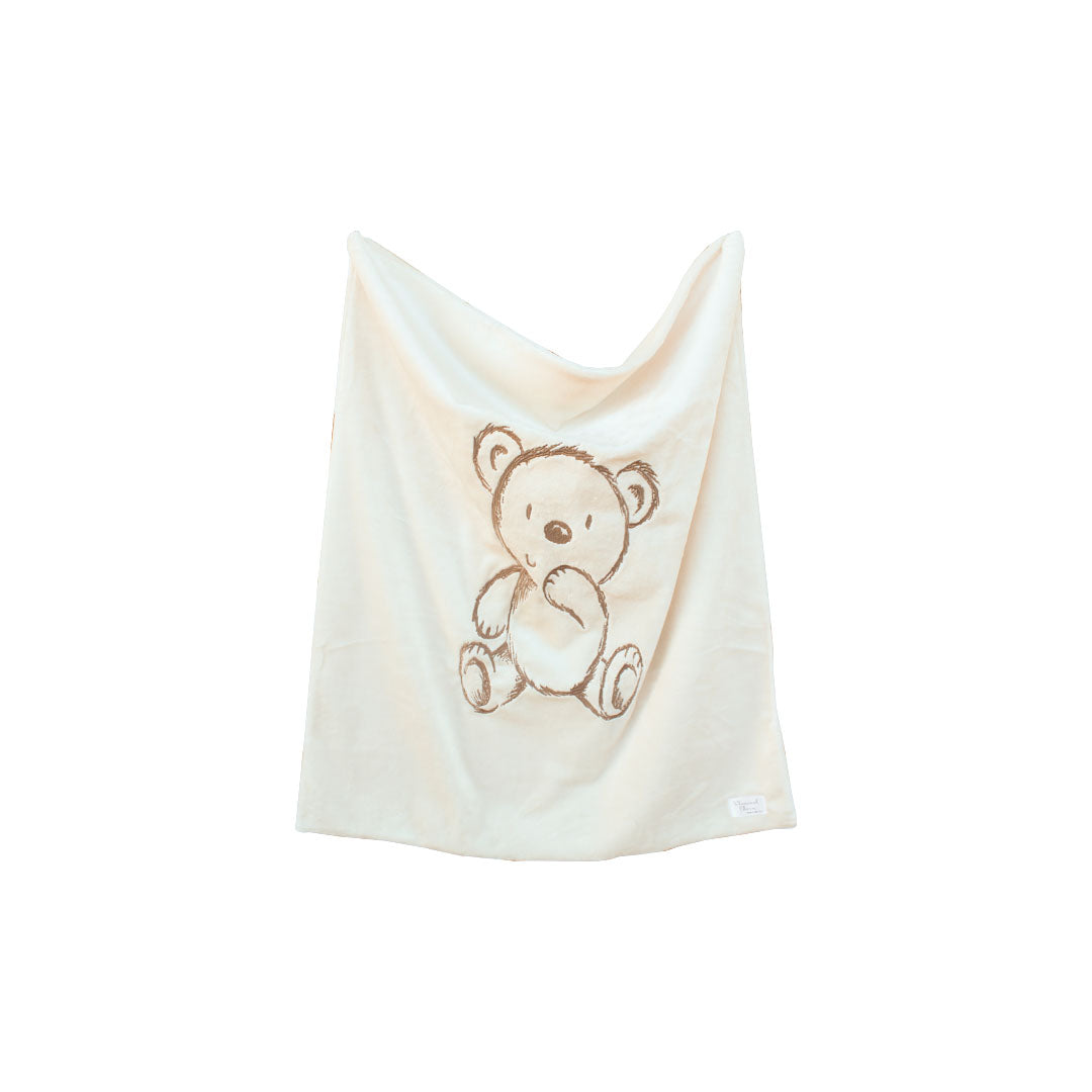 Bear Embroidered Baby Blanket