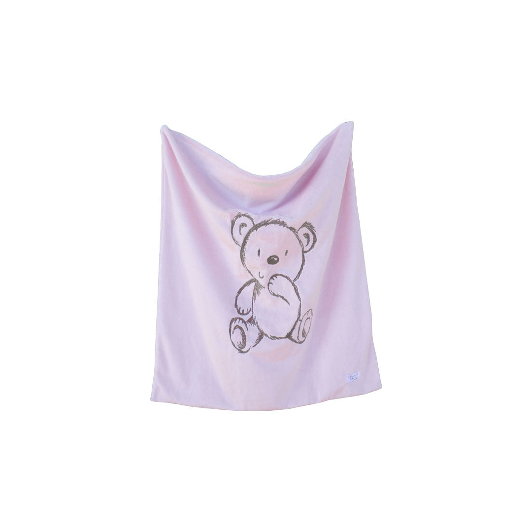Bear Embroidered Baby Blanket
