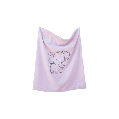 Elephant Embroidered Blanket for Newborn