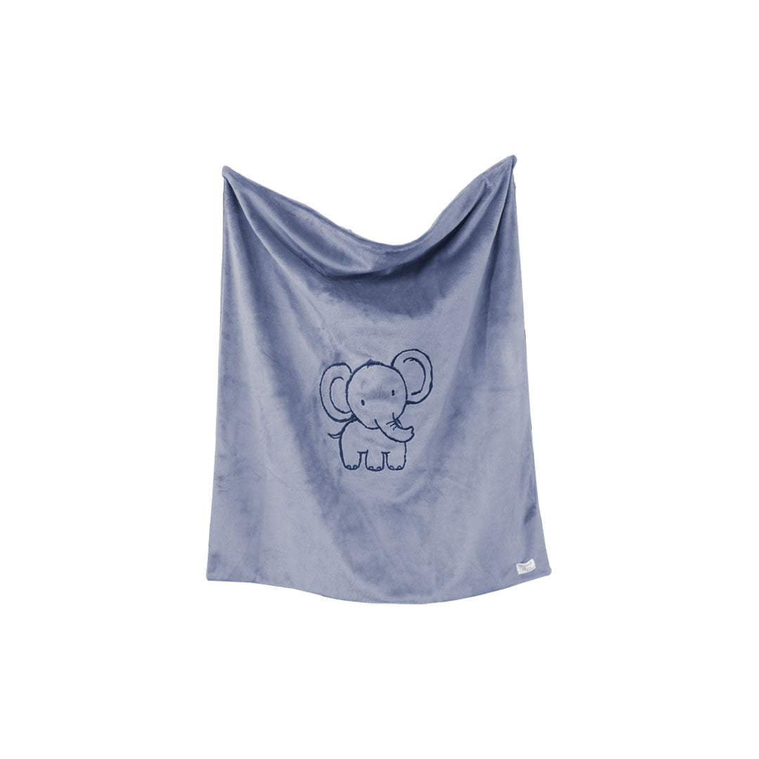 Elephant Embroidered Blanket for Newborn