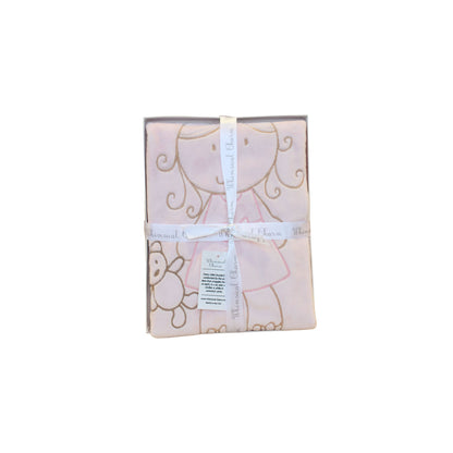 Doll Embroidered Baby Blanket for Newborn