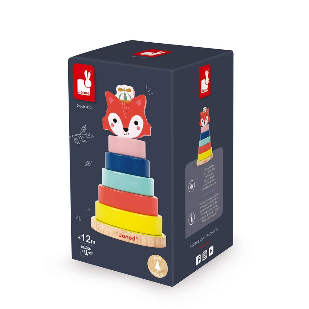 Baby Forest | Fox Stacker | Early learning toy ages 12month+