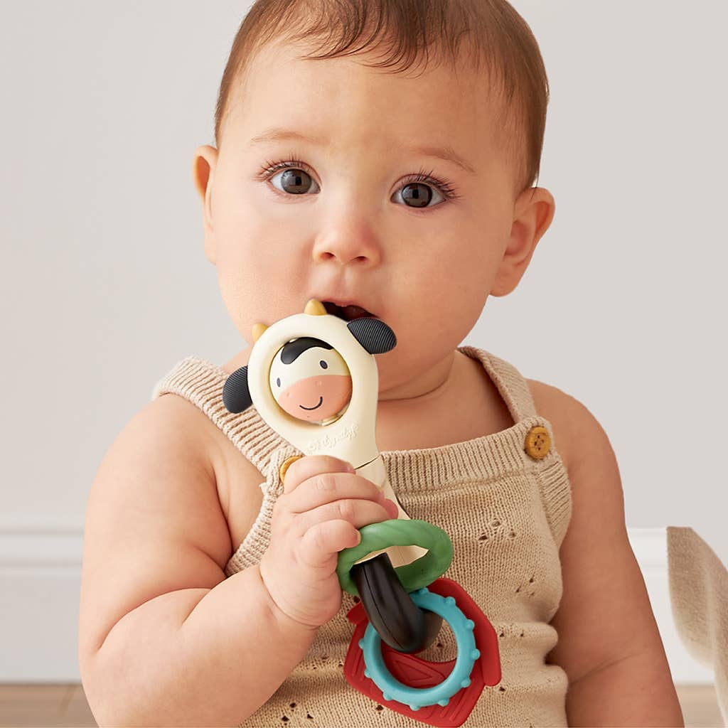Cow Spinner, Teether and Rattle in One